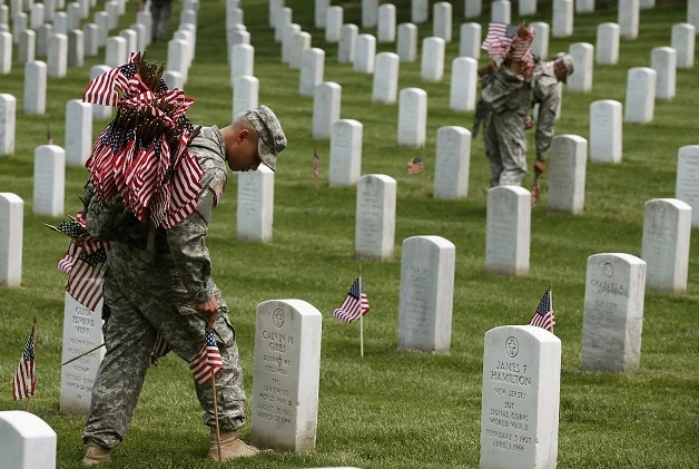 Flags In Ceremony At Arlington National Cemetery Honors Fallen Service Members Flags In Ceremony At Arlington National Cemetery Honors Fallen Service Members