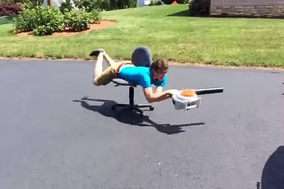 So, Here’s a Novel Way to Use a Leaf Blower